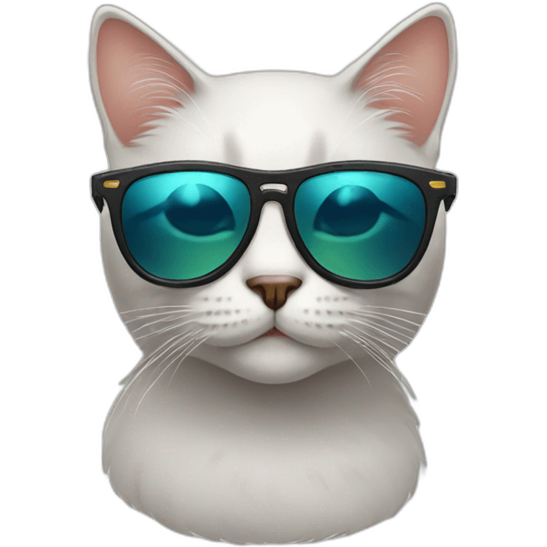 Cat with sunglasses emoji