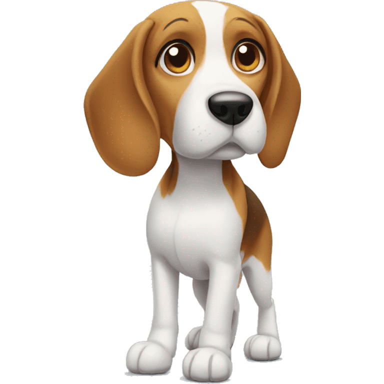 Beagle standing  emoji