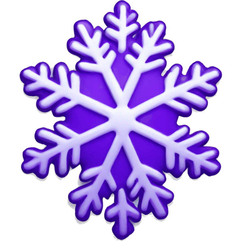 Purple snowflake emoji