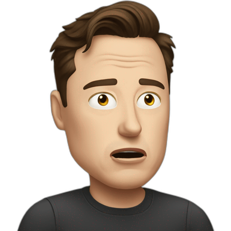 Elon Musk exasperated emoji