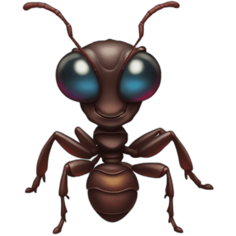 Psychedelic ant emoji