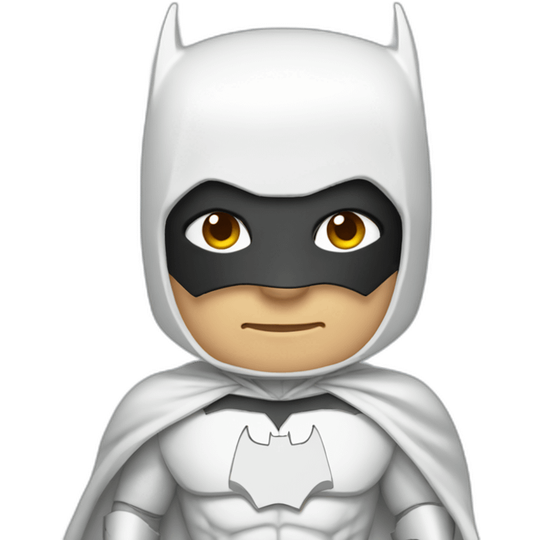 Batman White costume emoji