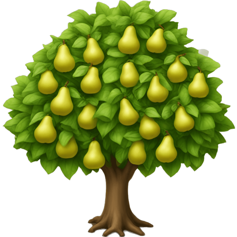 Beautiful pear tree emoji