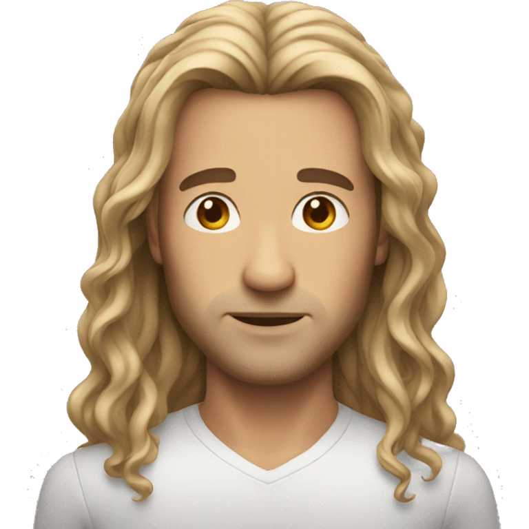 Man with long hair emoji