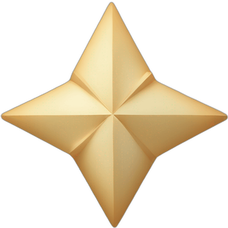 Rotated four point star emoji