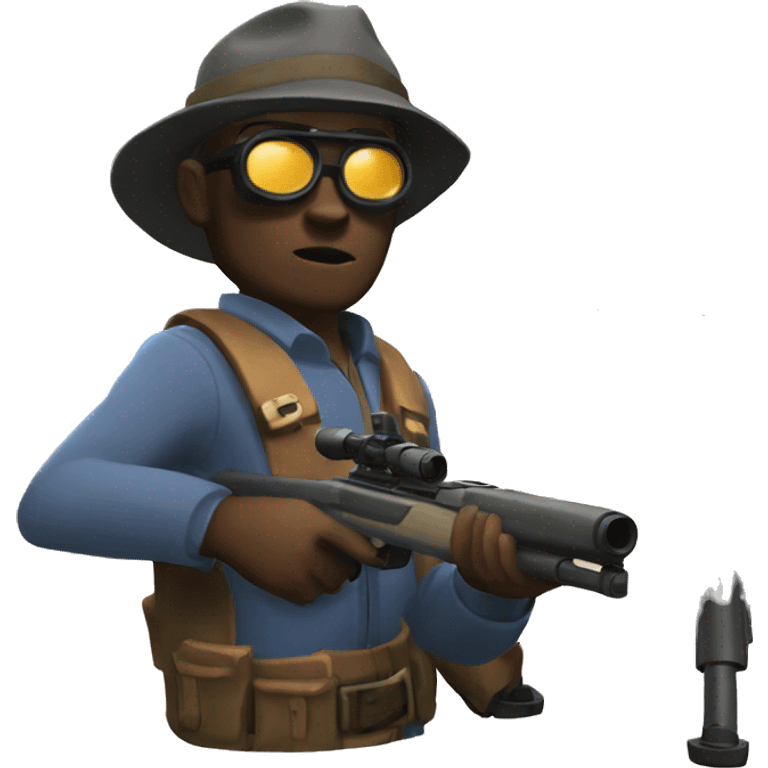 sniper from the game team fortress 2 emoji