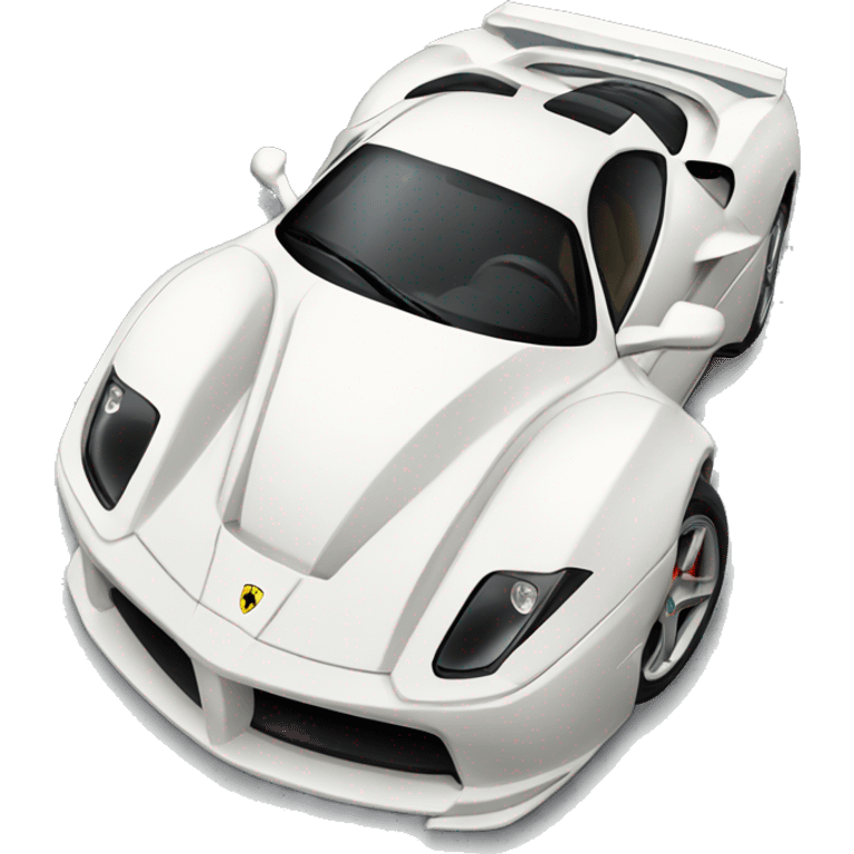 white Ferrari testerosa emoji