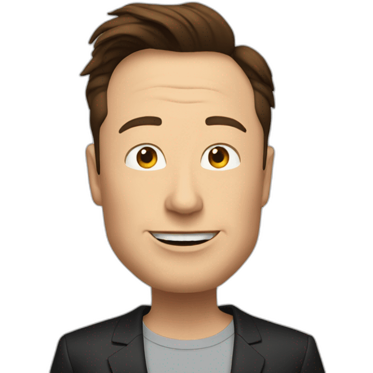 Elon Musk saying tune in emoji