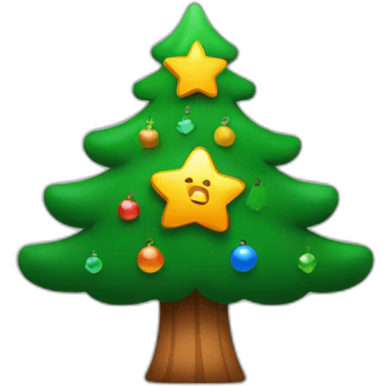 xiaomi logo with cristmas tree emoji