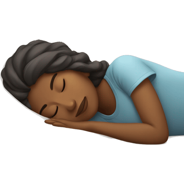 Girl sleeping chill emoji