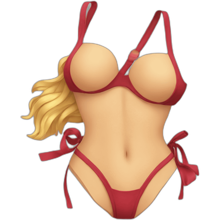 Sexy bikini one piece emoji