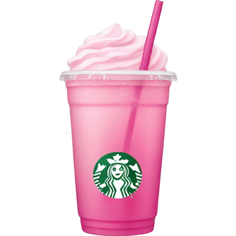 Pink drink Starbucks emoji