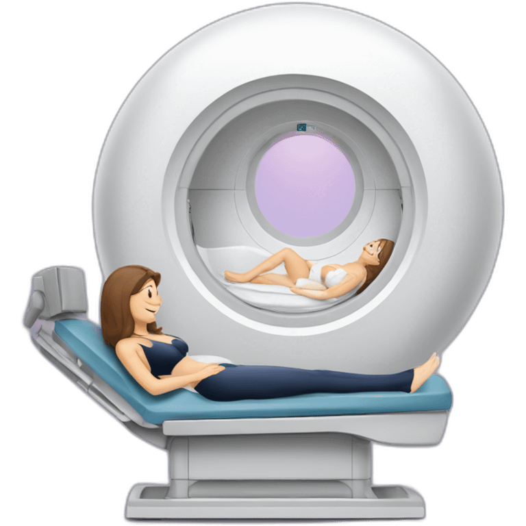 Posh-Radiologist-performing-breast-mri-to-woman emoji