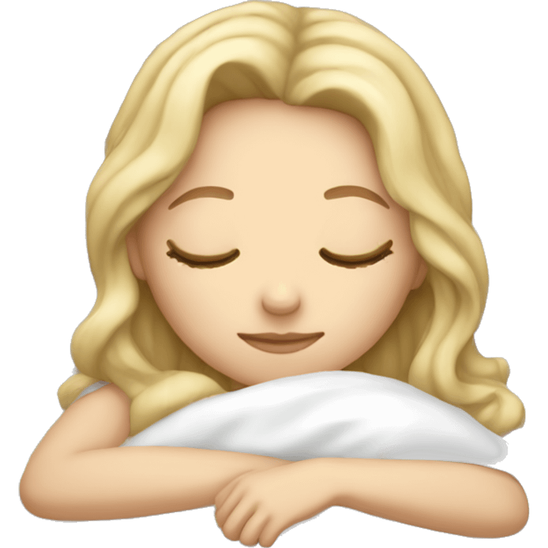 white girl sleeping  emoji