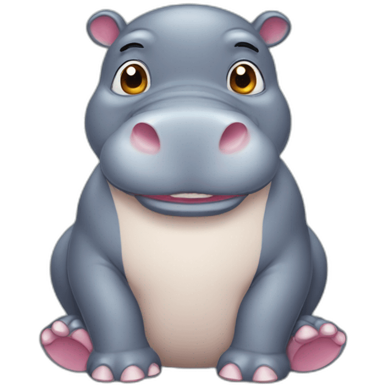 cute hippopotamus emoji