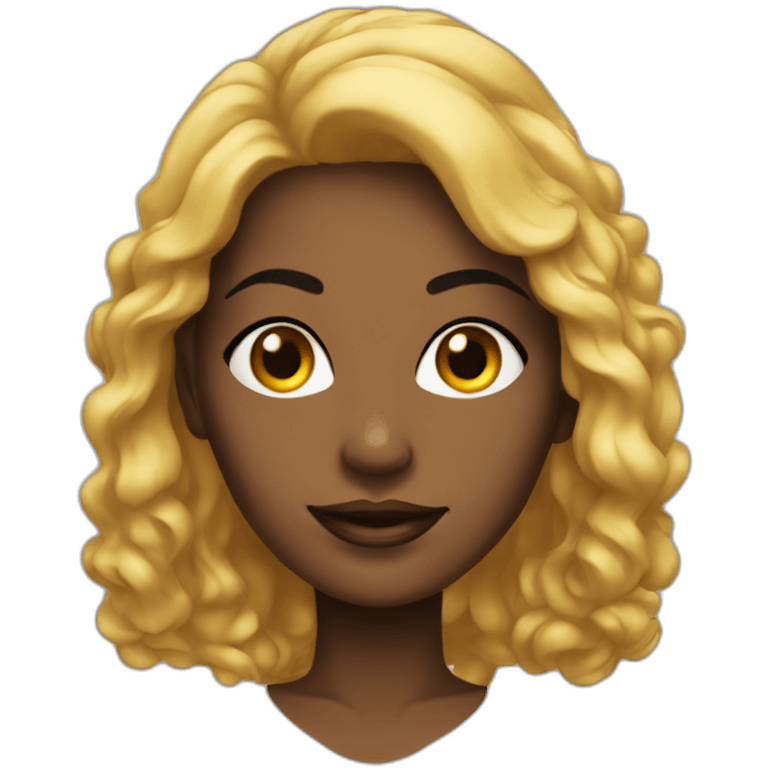 Sexy black lady emoji