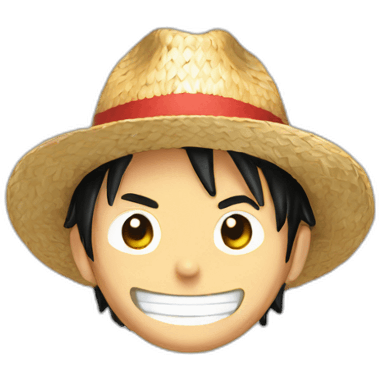 luffy with straw hat emoji