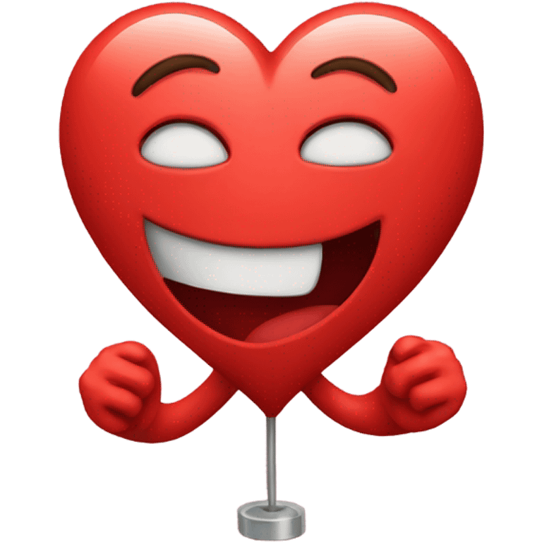 Red heart pumping  emoji