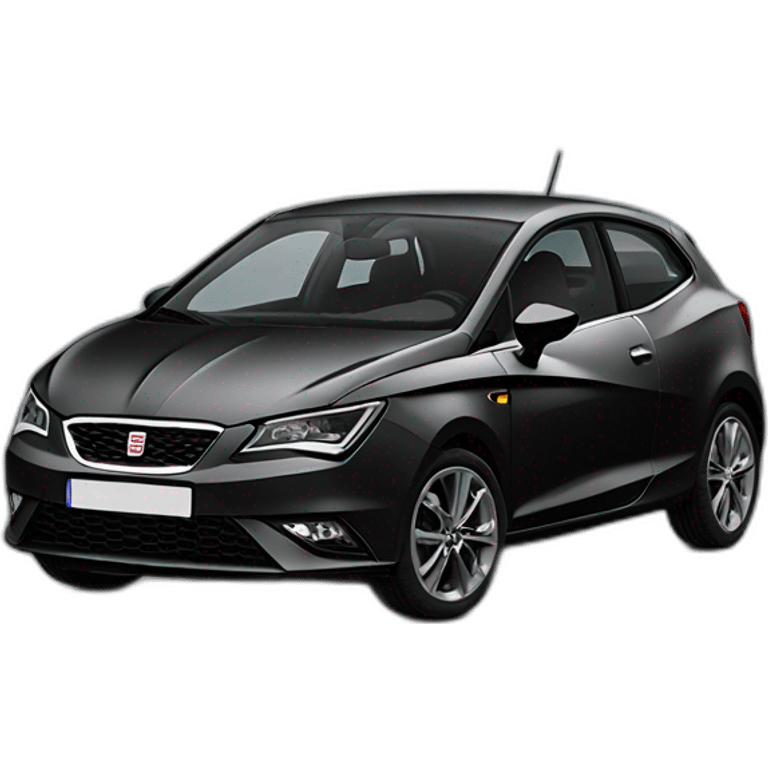 Seat Ibiza qui fume noir emoji