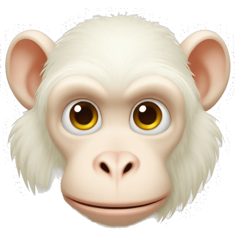 albino monkey emoji