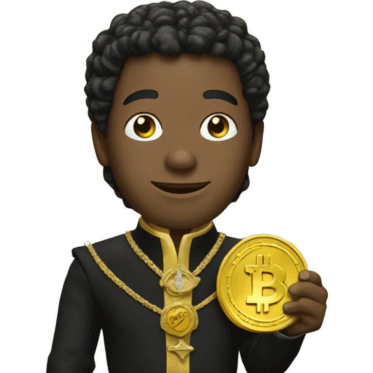 Prince holding Bitcoin emoji