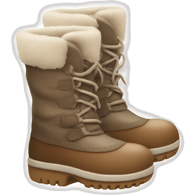 Cute winter boots  emoji