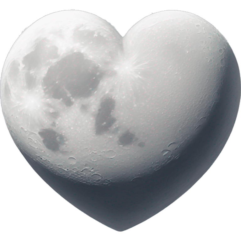 moon in white heart emoji