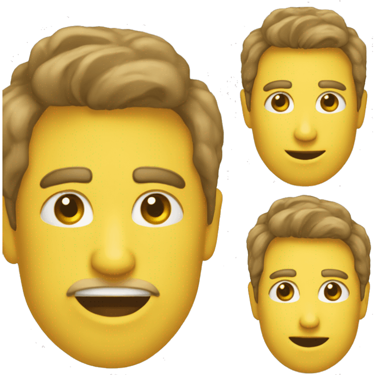 emoji gialla con cetriolo sulla faccia emoji