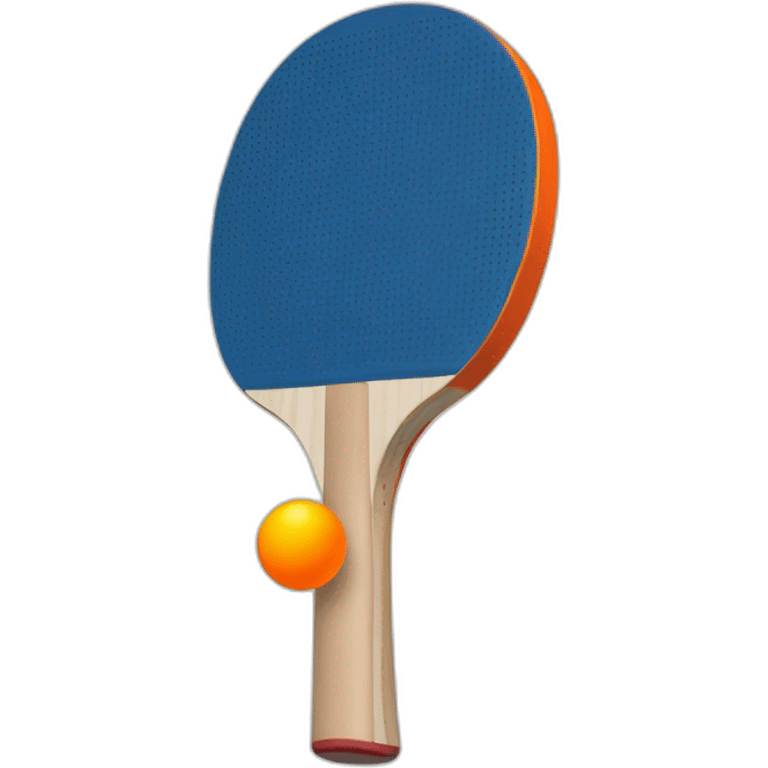 table tennis paddle and ball emoji