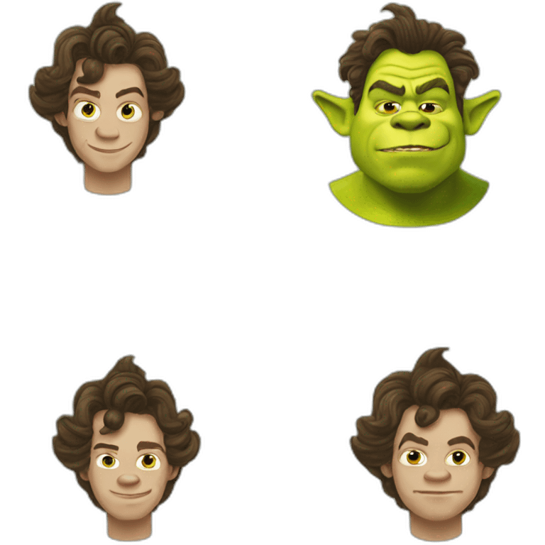 Harry styles as shrek emoji