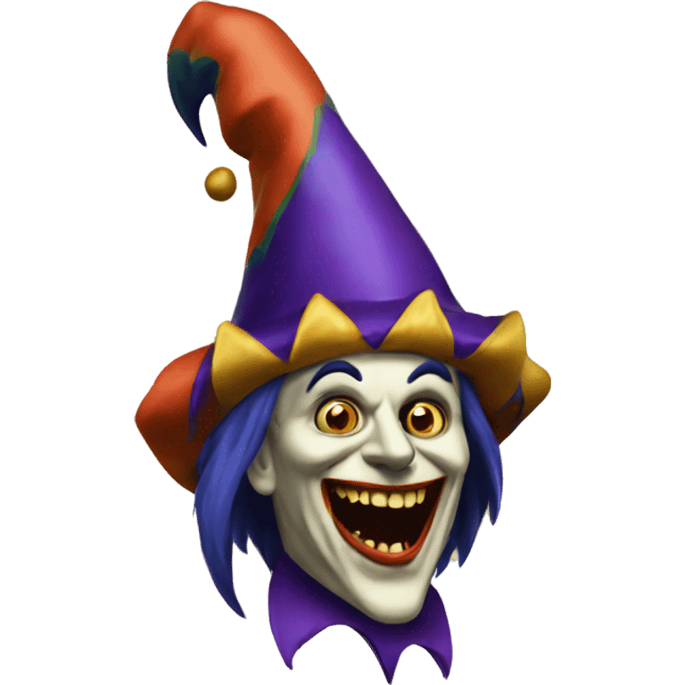 vintage scary jester  emoji