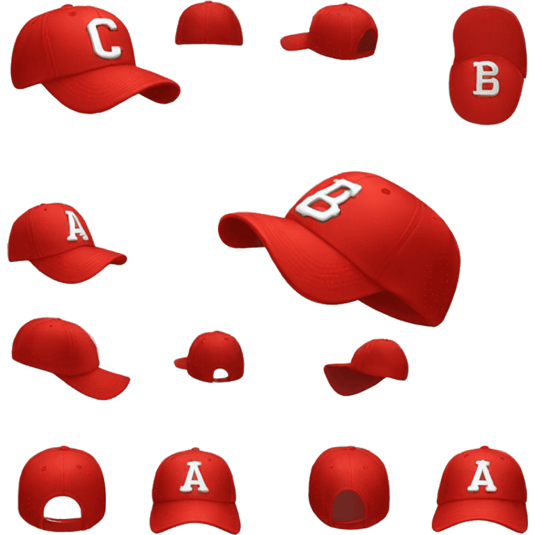 red baseball cap with a C emoji