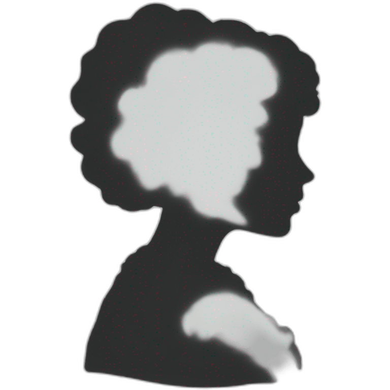 silhouette side profile emoji