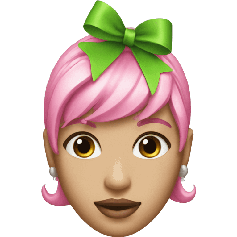 Pink and green Sorority Inc  emoji