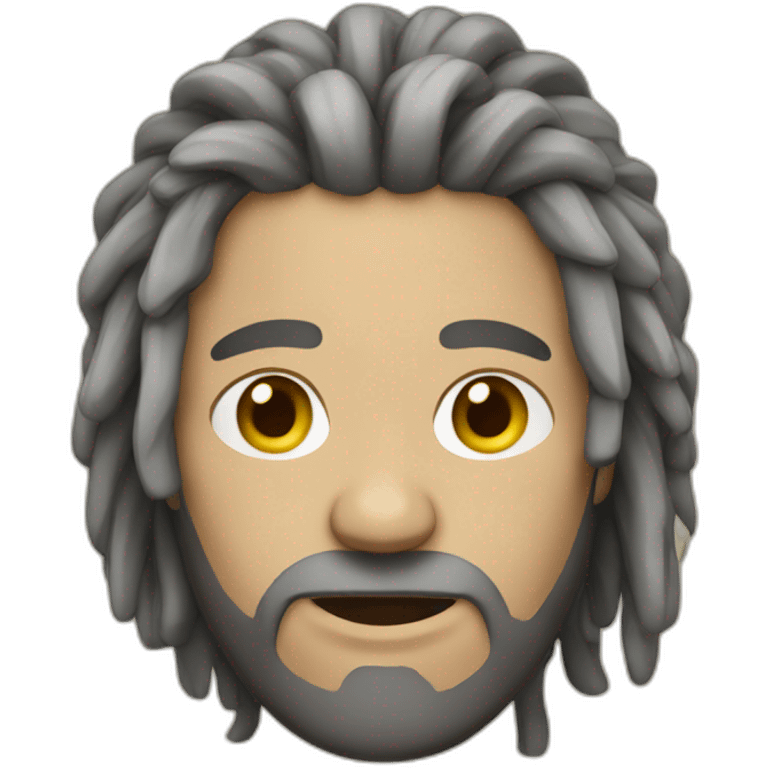 Caucasian Man with dreadlocks emoji