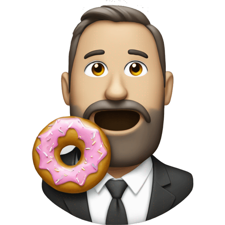 Stringer Bell with a donut emoji