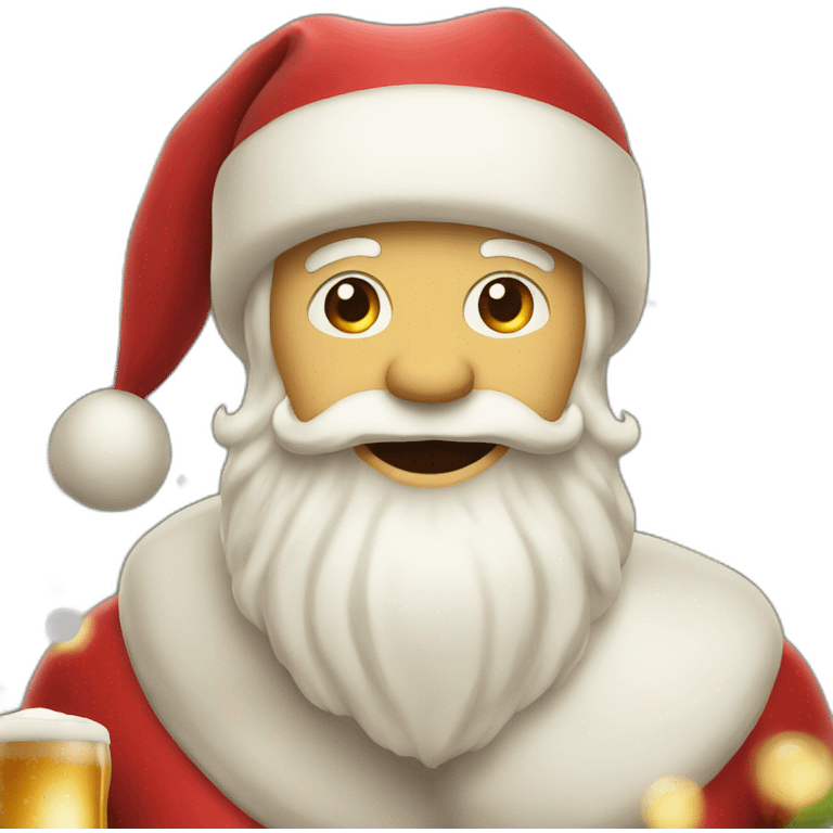 Santa beer  emoji