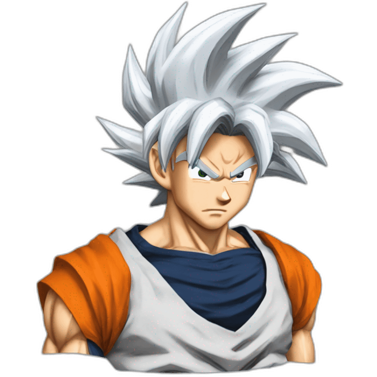 goku-sliver hair-sayan emoji