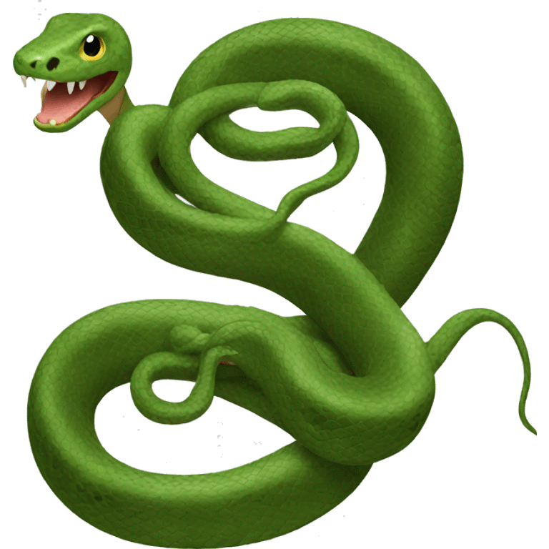 Snake with 10 heads emoji