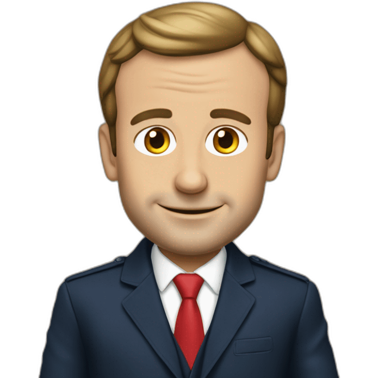 Emmanuel Macron en tenue de maçon emoji