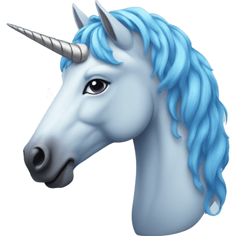 blue unicorn emoji