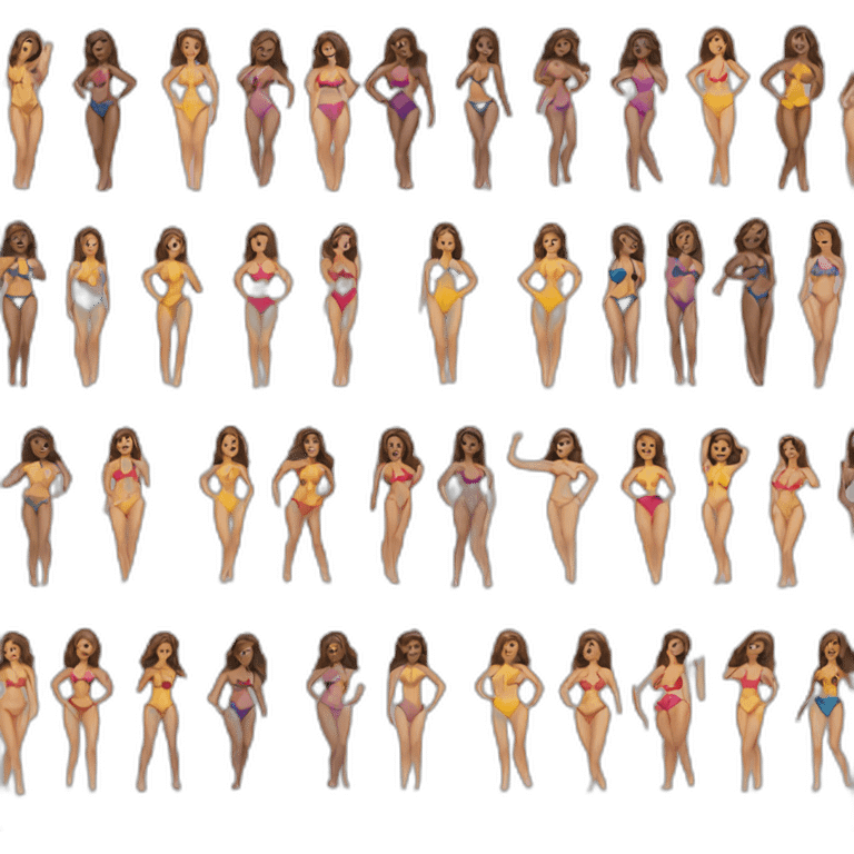 one content women in bikini emoji