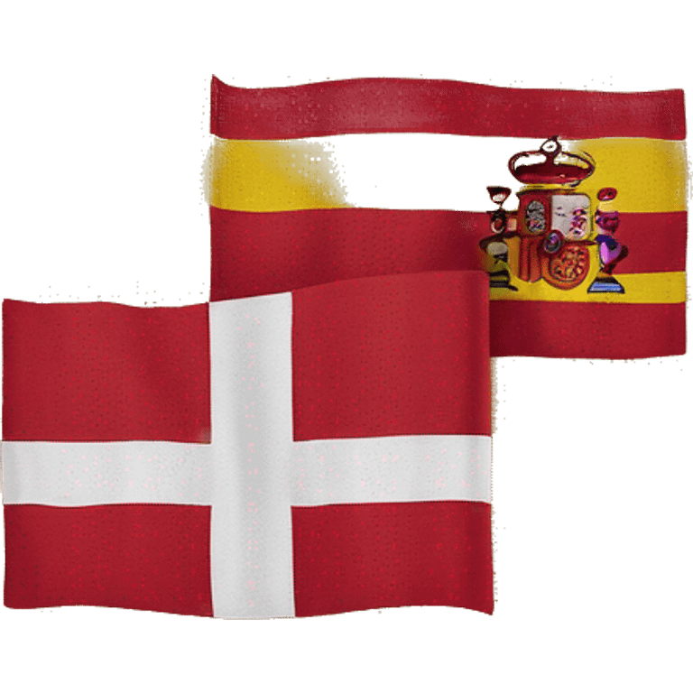 spain flag with uk emoji