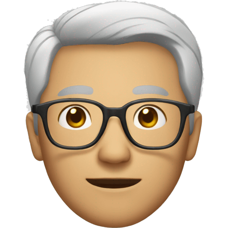 Asian uncle with glasses emoji