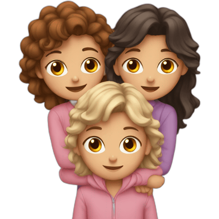 3 boys with 2 girls  emoji