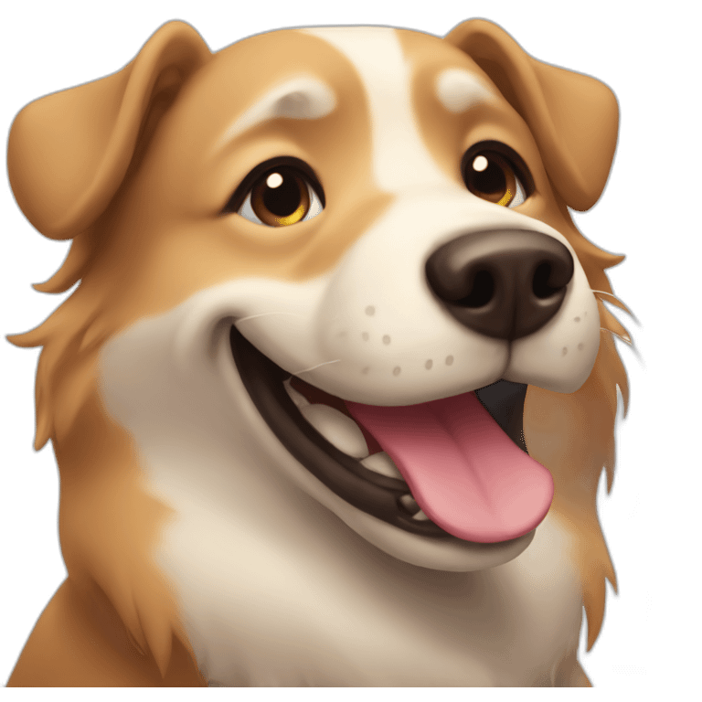 dog smiling emoji