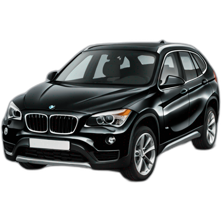 Black BMw X1 2033 emoji