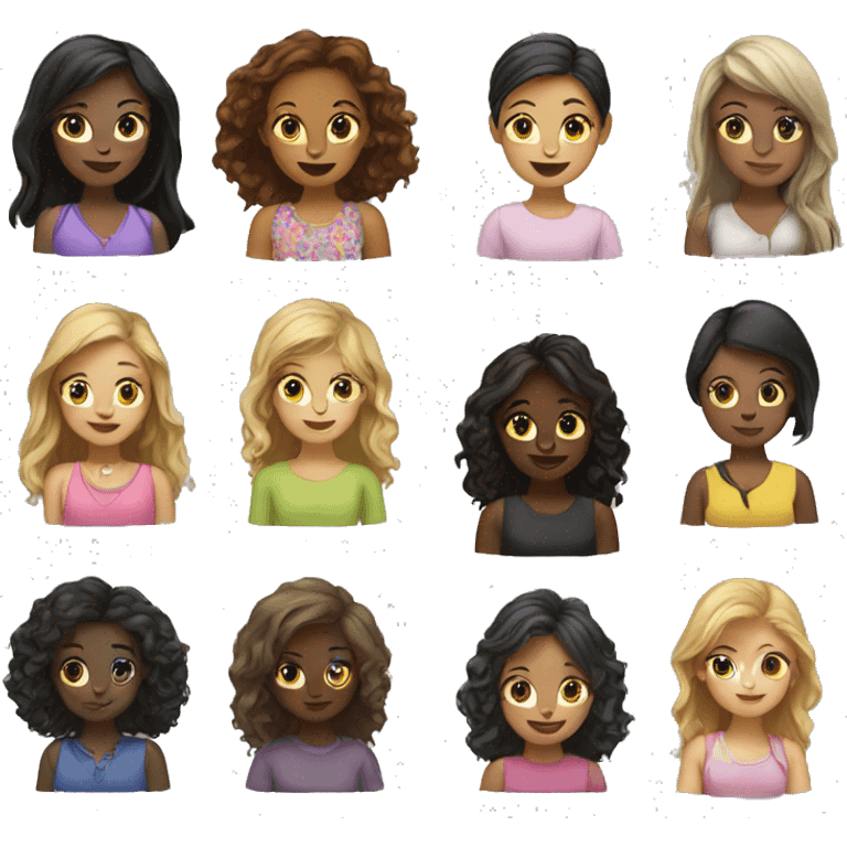 Group of girls emoji