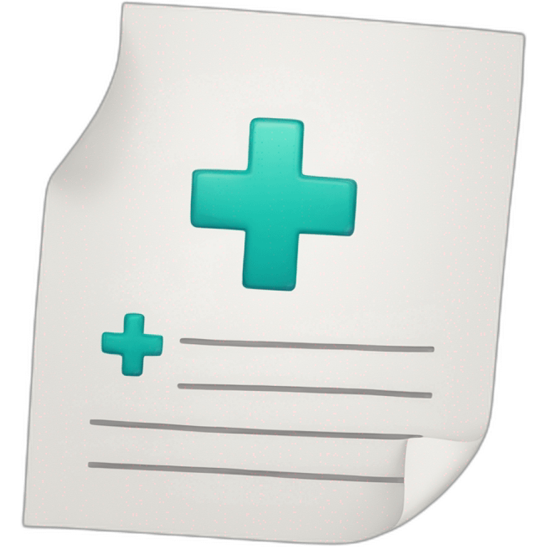 hospital note emoji