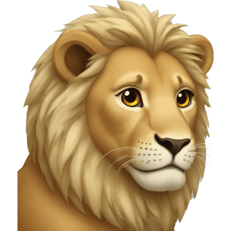 a lion pregnant emoji